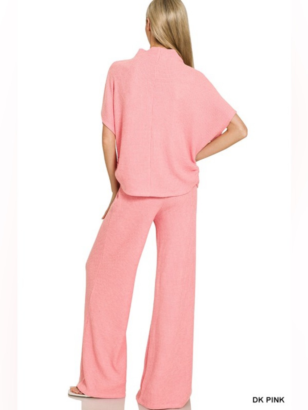 NWT 2pc ZENANA DK PINK SWEATER
MOCK NECK TOP & LONG PANTS SET SOFT COMFY - Picture 3 of 7